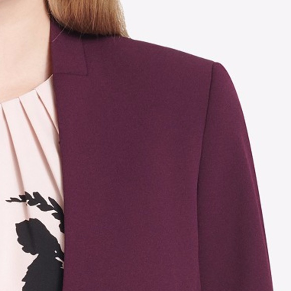 Calvin Klein Collarless Open-Front Blazer, 6 - Picture 5 of 5